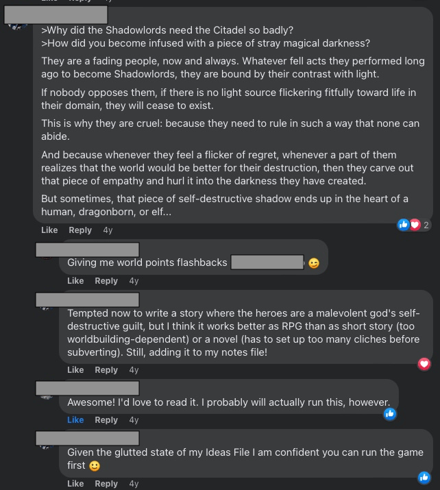 My facebook comment, which settled on the core of A Start To Judgment